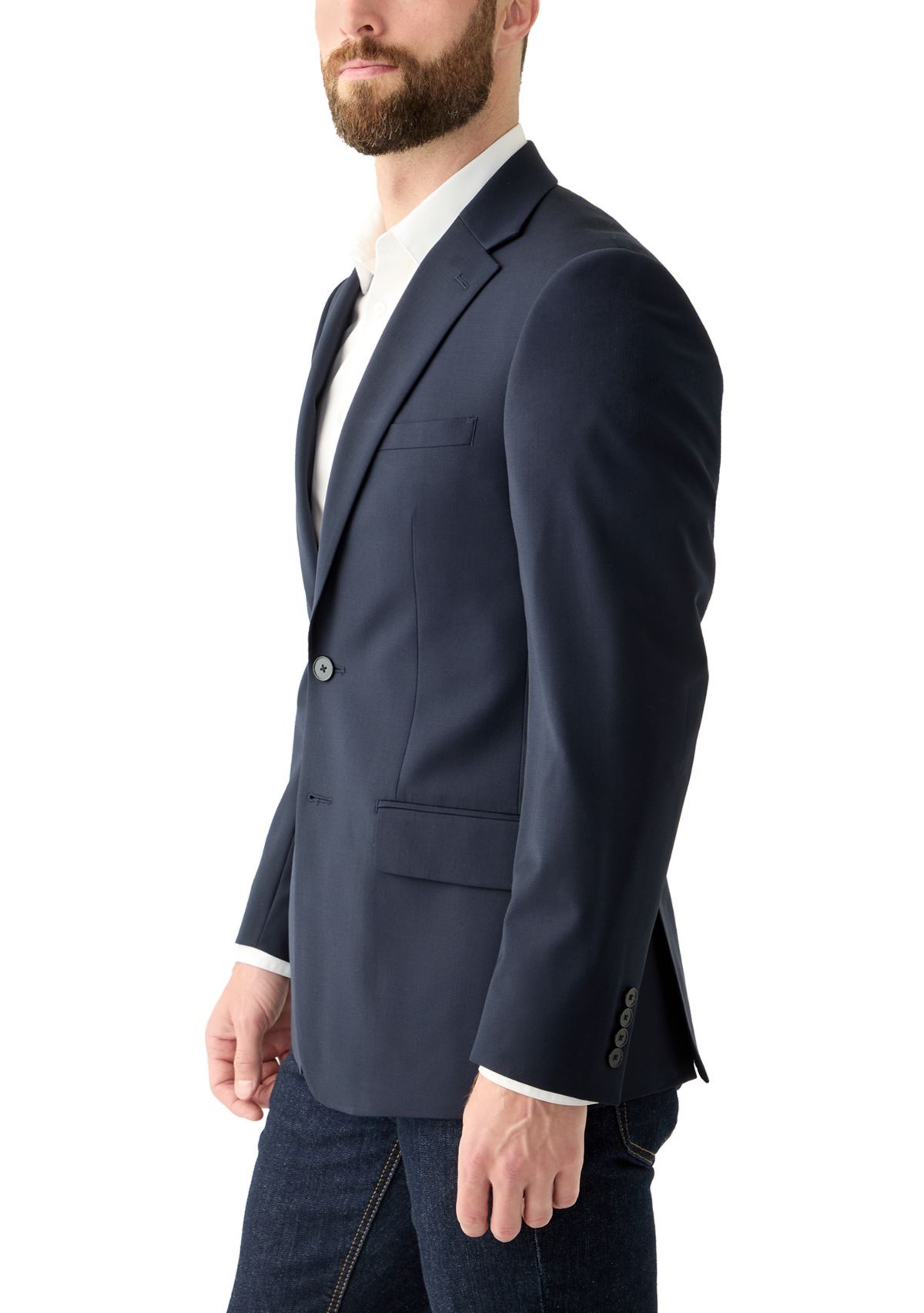 Mens Single Breasted Slim Fit Sport Coat