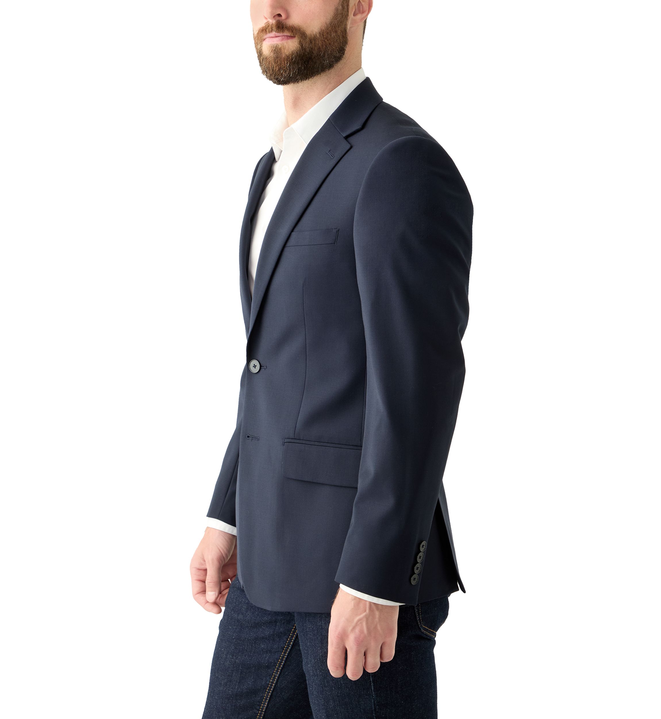 Mens Single Breasted Slim Fit Sport Coat