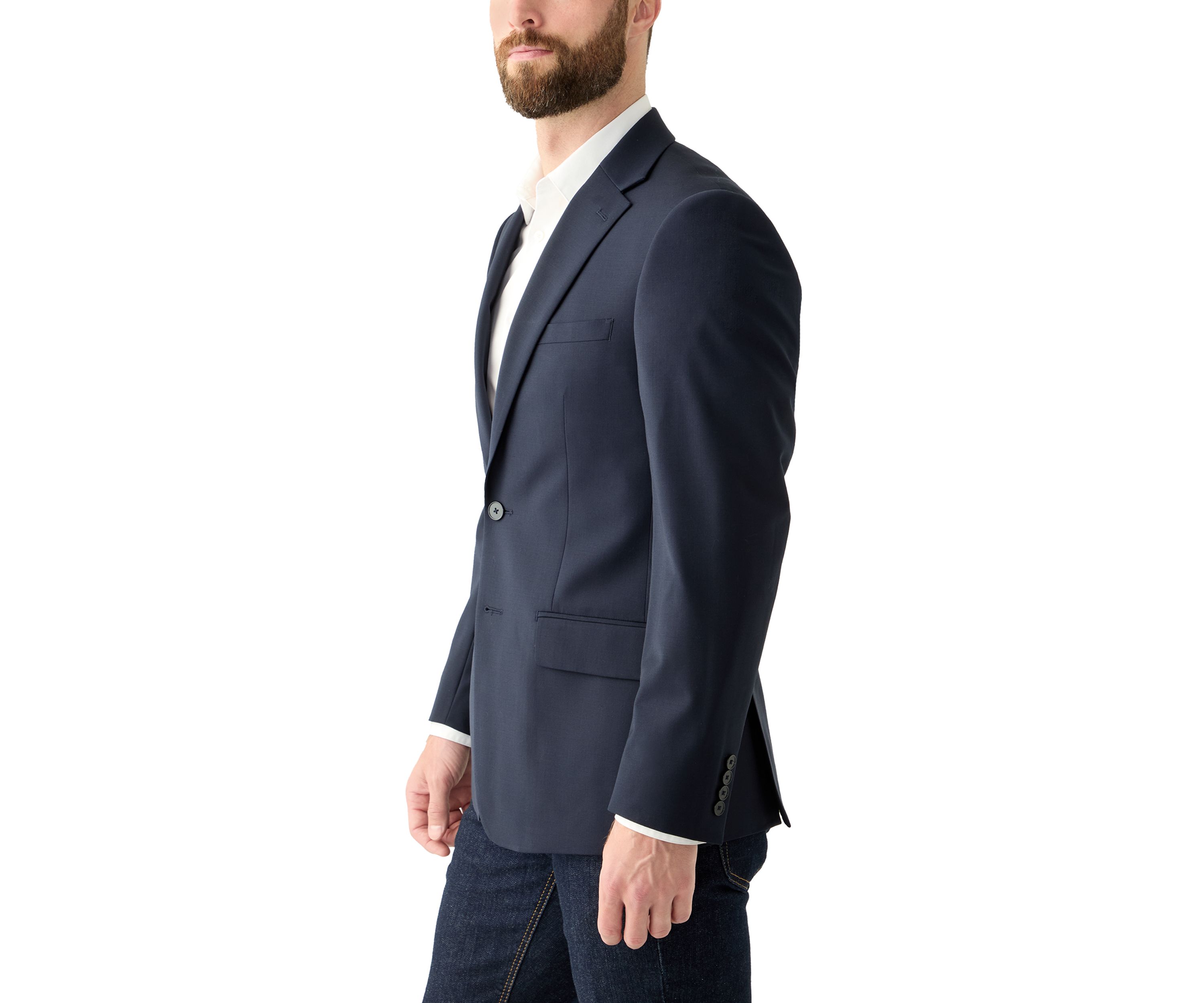 Mens Single Breasted Slim Fit Sport Coat