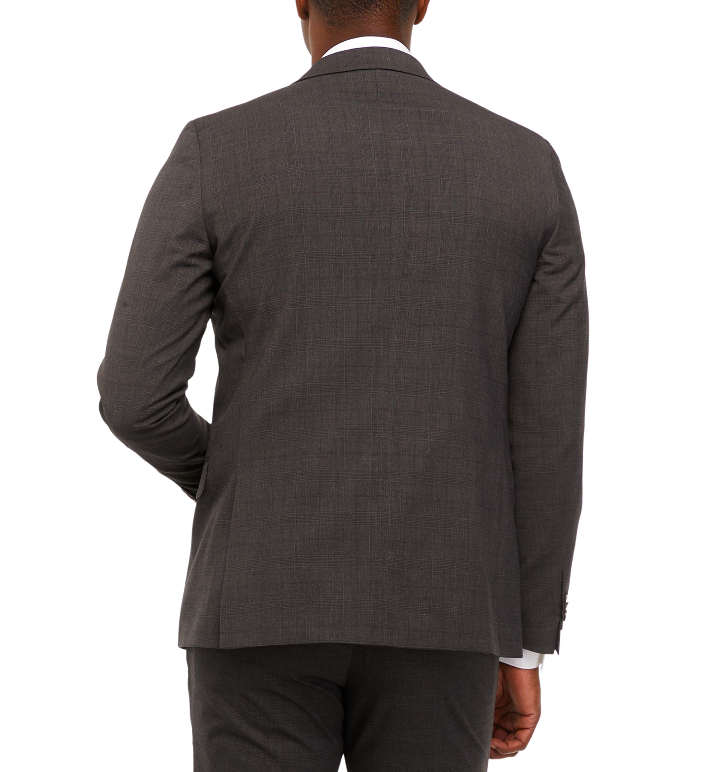 Mens Gray Plaid Dynamic Cooling Suit Separate Coat