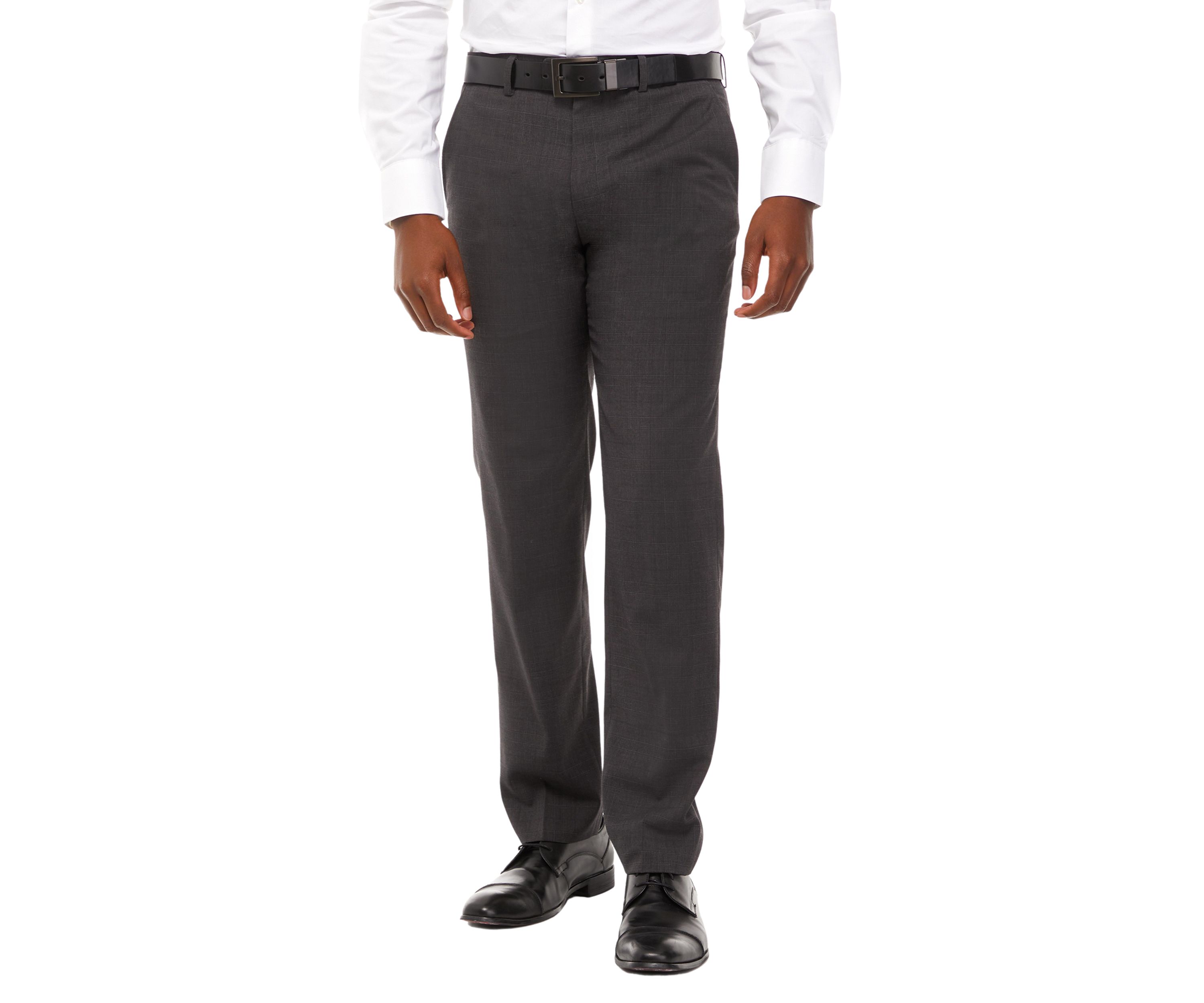 Mens Gray Plaid Dynamic Cooling Suit Separate Pants