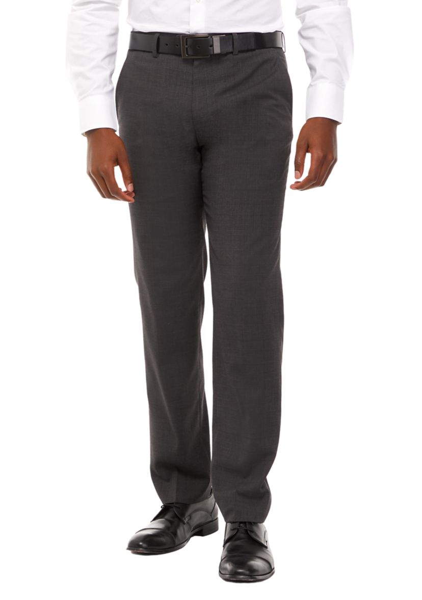 Mens Gray Plaid Dynamic Cooling Suit Separate Pants