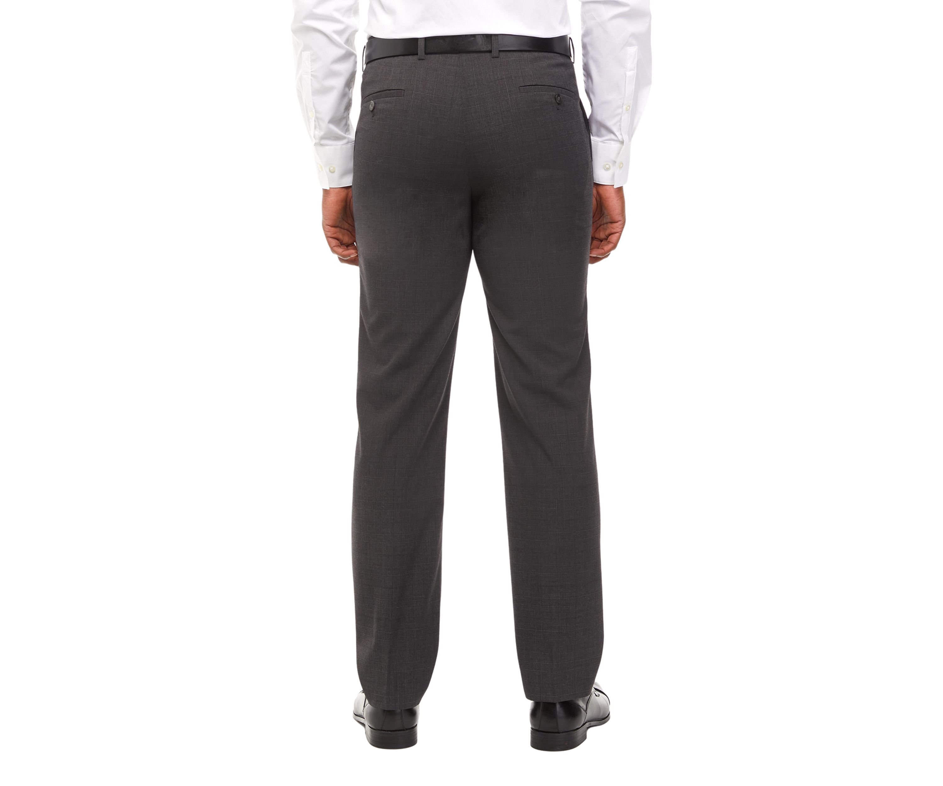 Mens Gray Plaid Dynamic Cooling Suit Separate Pants