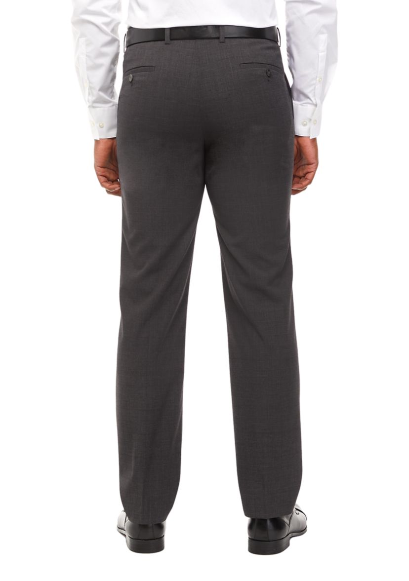 Mens Gray Plaid Dynamic Cooling Suit Separate Pants