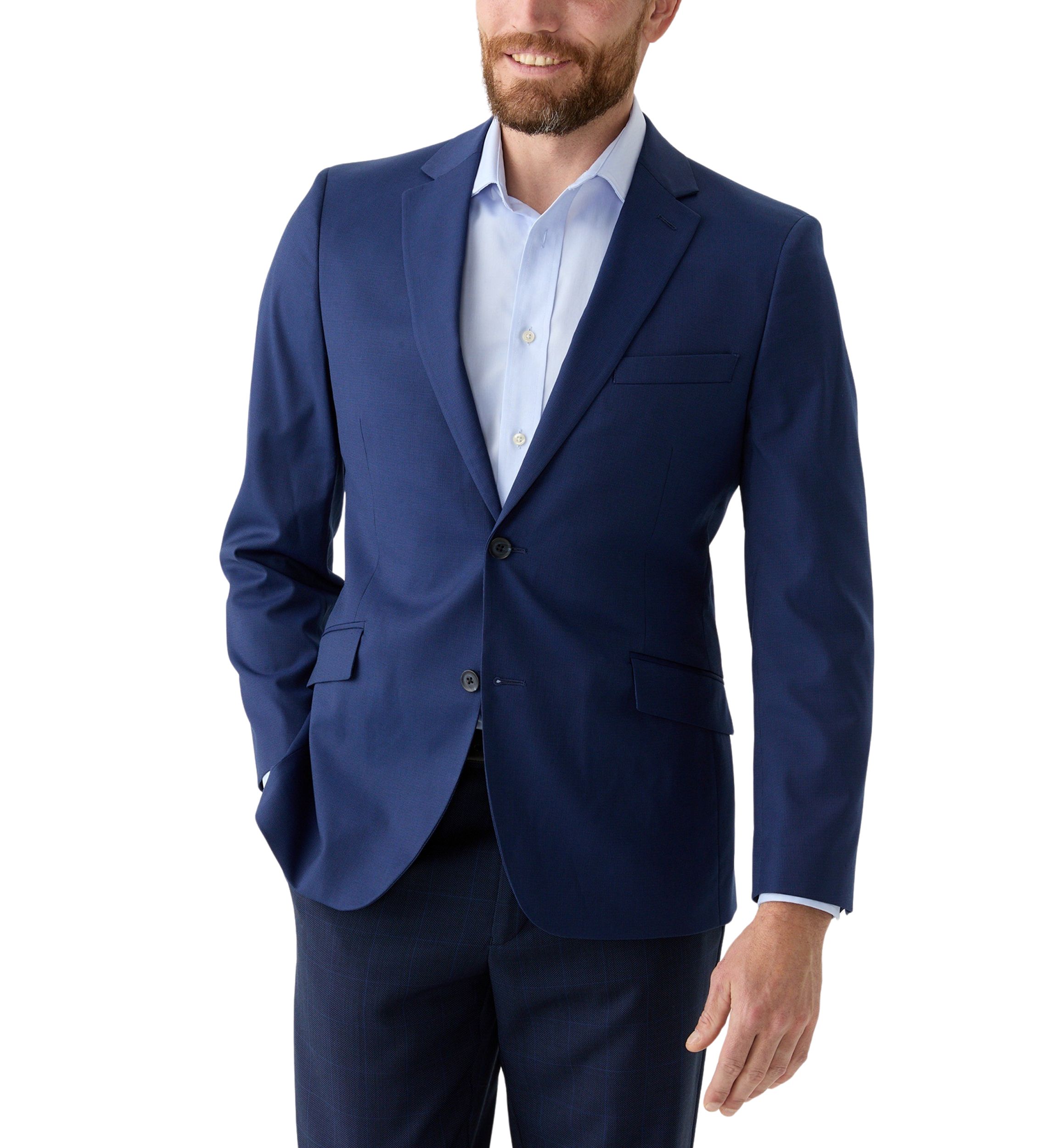 Blue Tonal Solid Sport Coat 