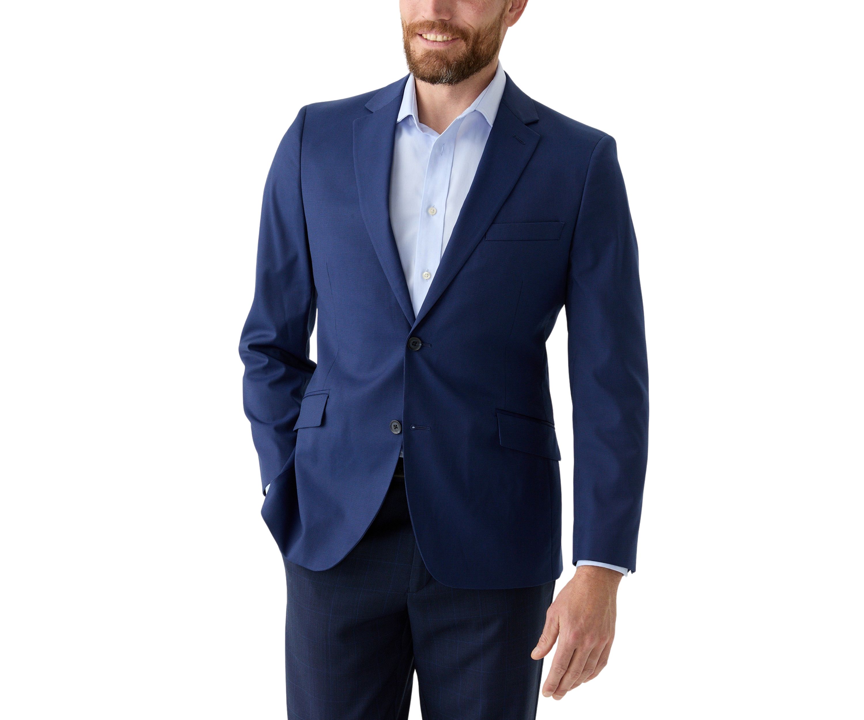 Blue Tonal Solid Sport Coat 
