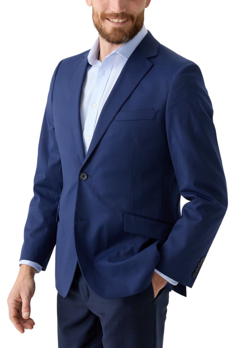 Blue Tonal Solid Sport Coat 