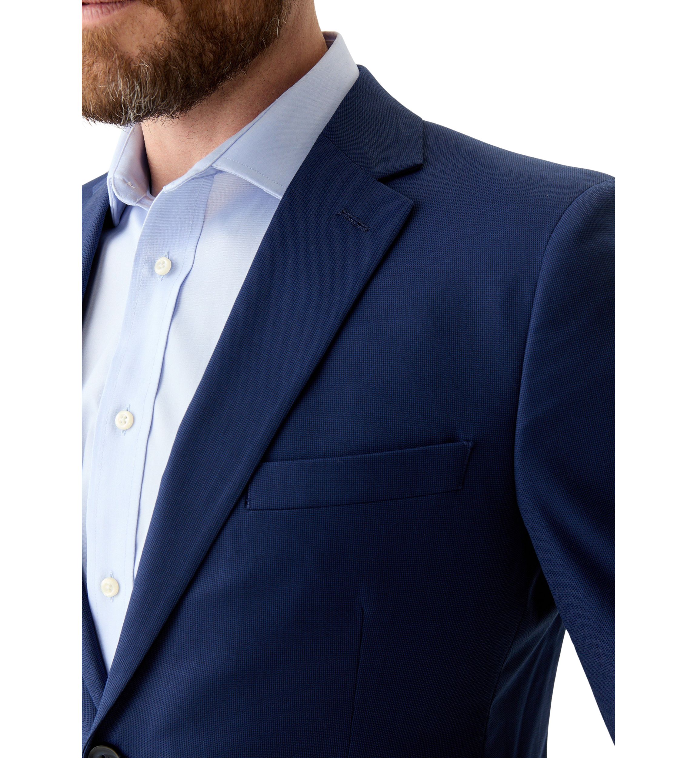 Blue Tonal Solid Sport Coat 