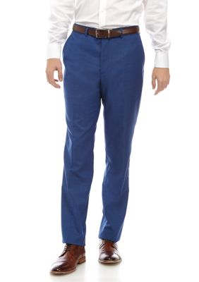 blue pants white stripes