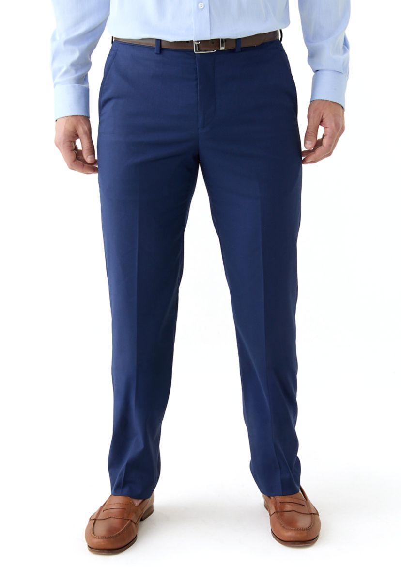 Mens Solid Dress Pants