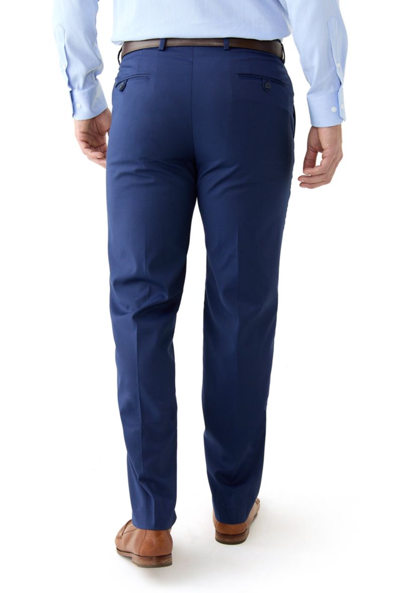 Mens Solid Dress Pants