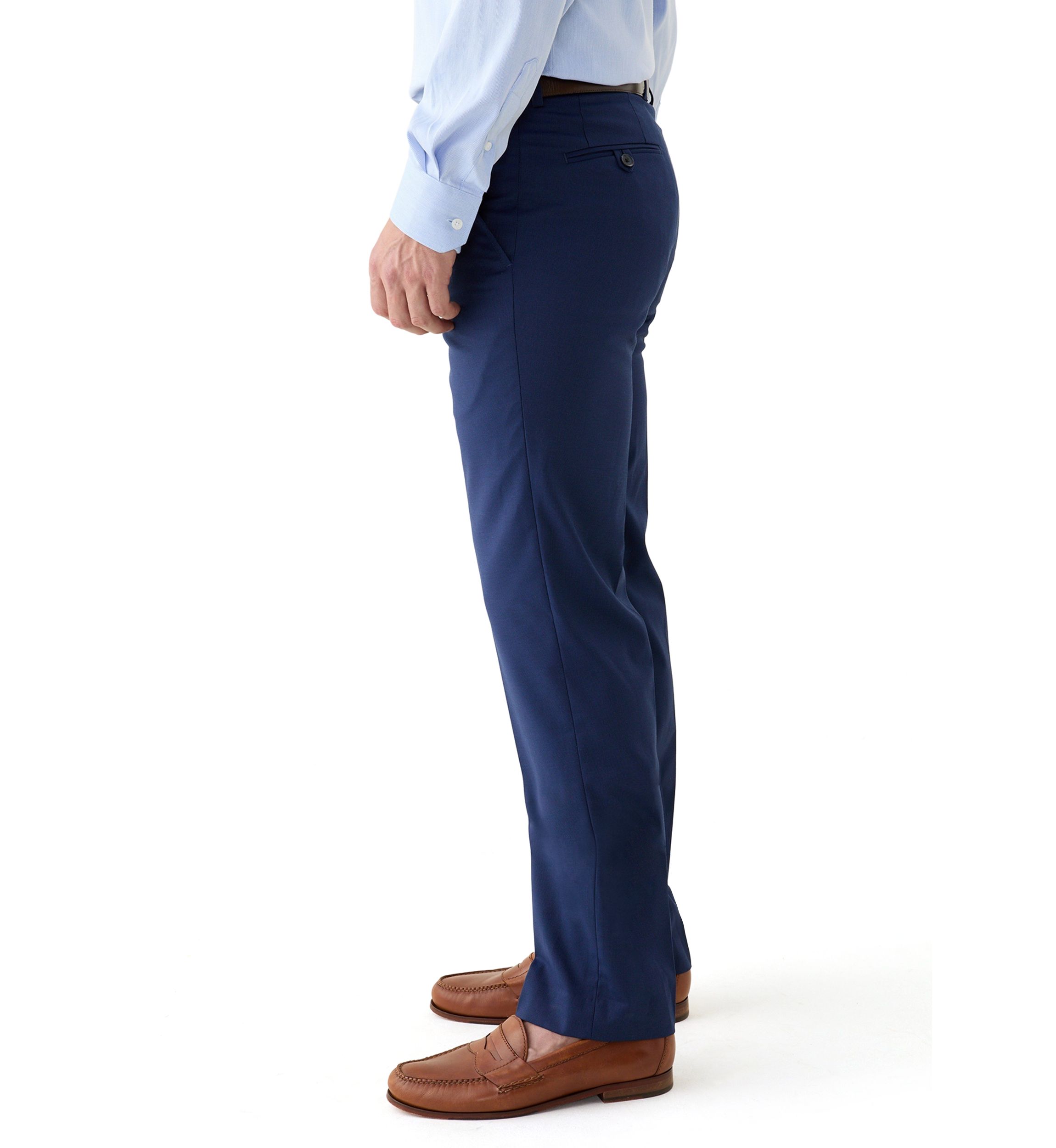 Mens Solid Dress Pants