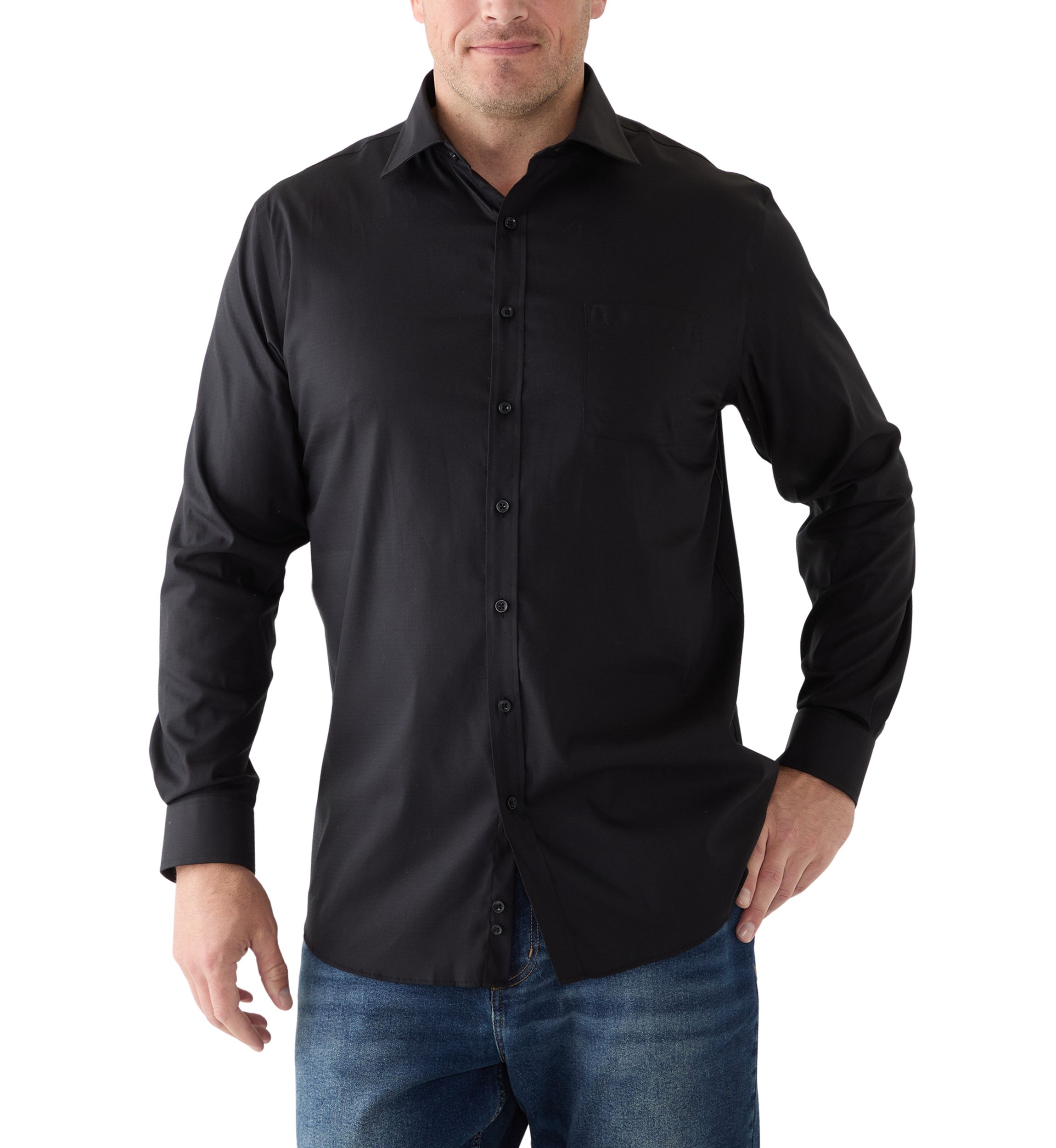 Big & Tall Passport Collection Travel Stretch Big and Tall Dress Shirt