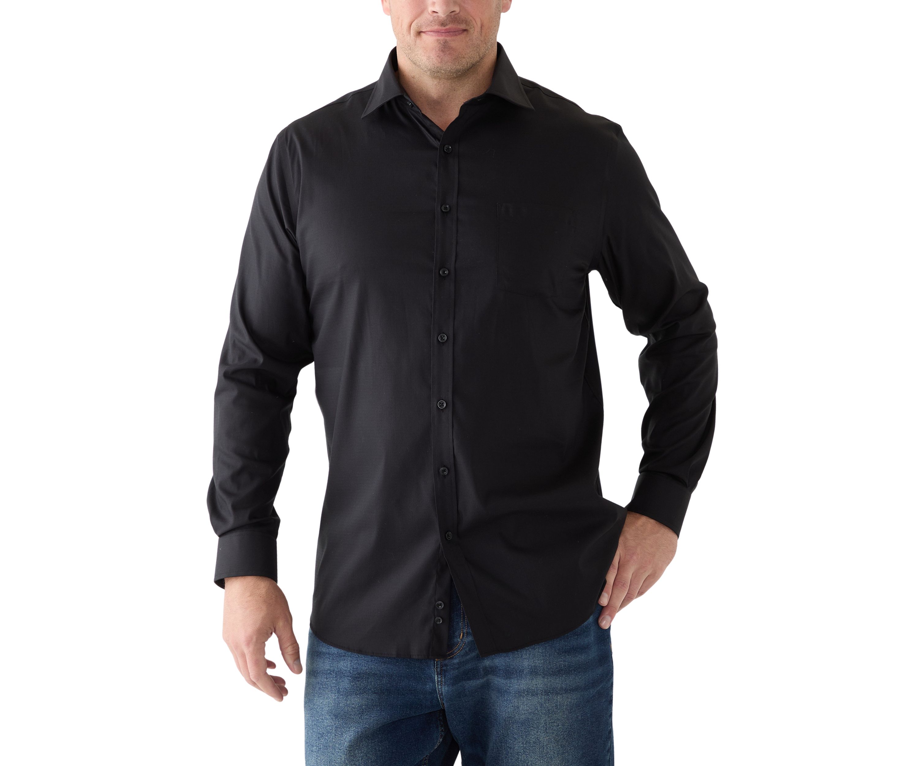 Big & Tall Passport Collection Travel Stretch Big and Tall Dress Shirt