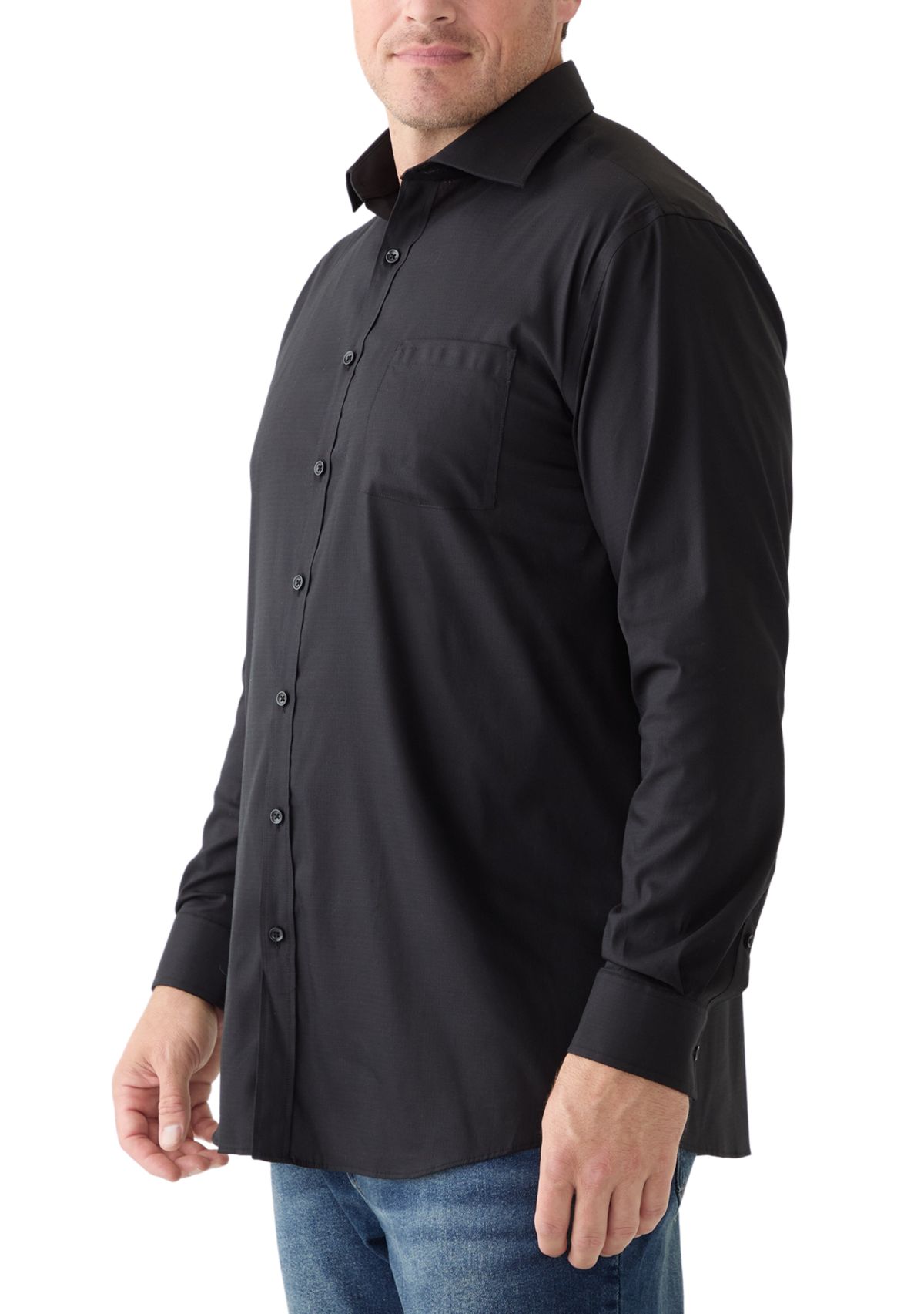Big & Tall Passport Collection Travel Stretch Big and Tall Dress Shirt