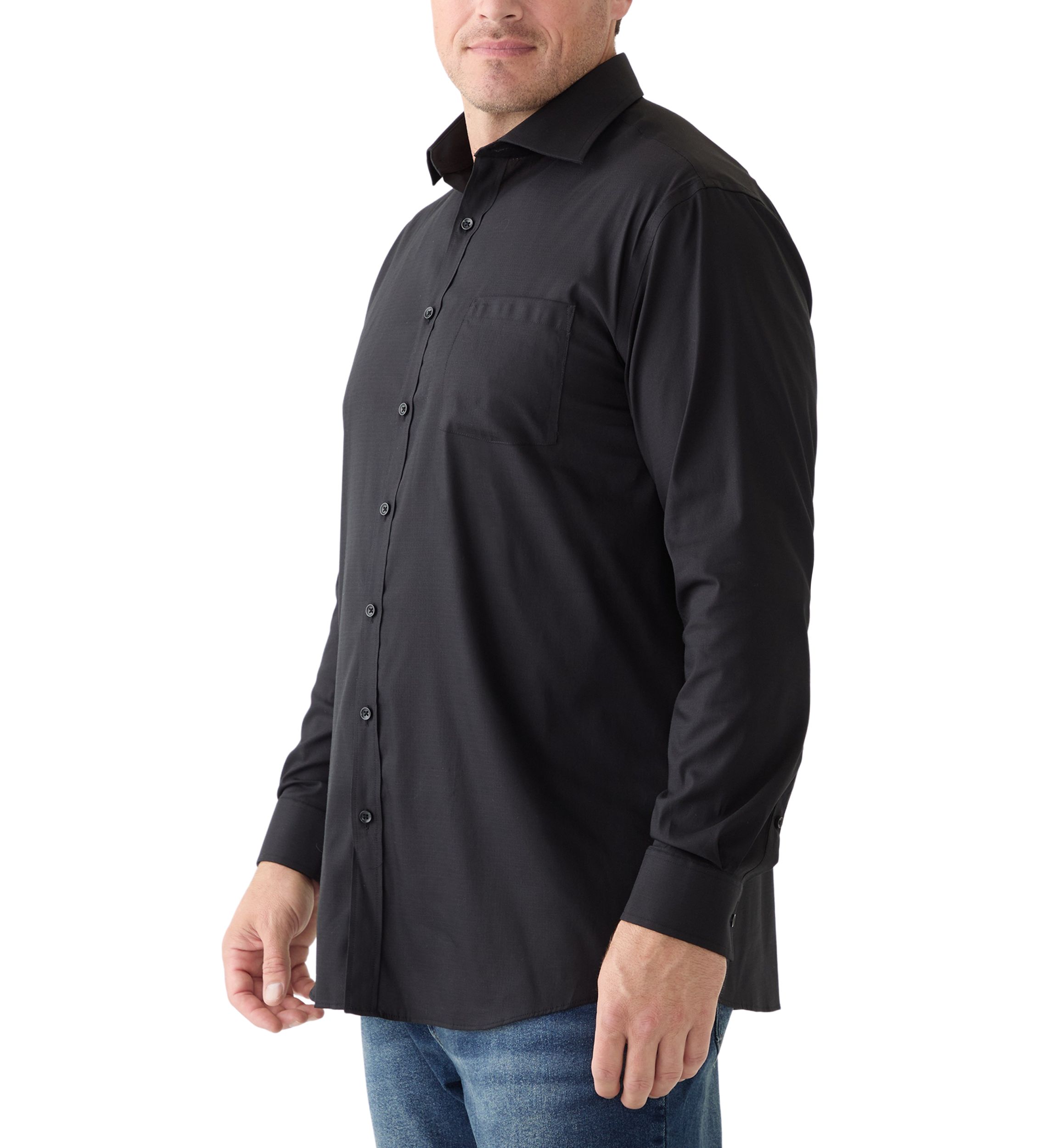 Big & Tall Passport Collection Travel Stretch Big and Tall Dress Shirt