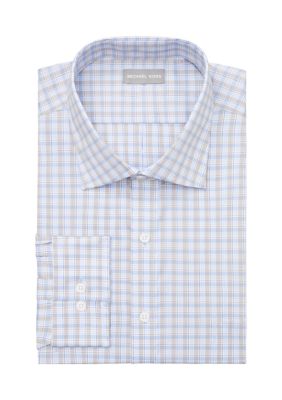 Michael Kors Men's Big & Tall Passport Collection Travel Stretch Dress Shirt, 19 37/38