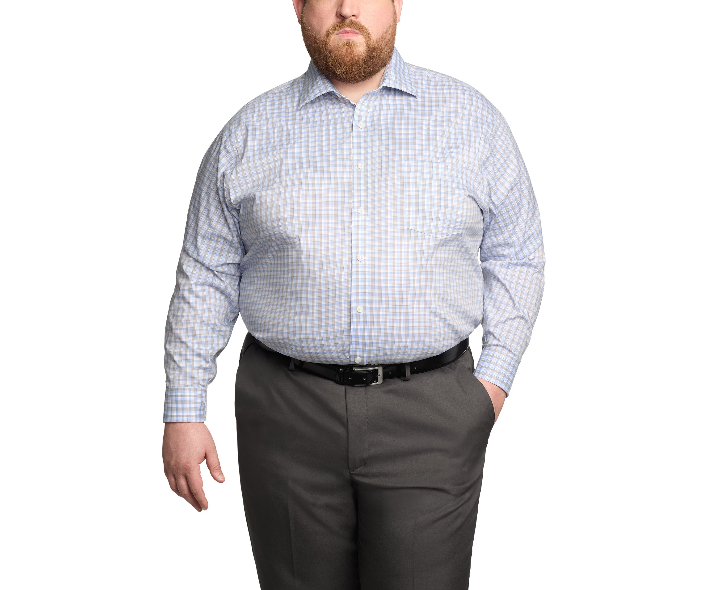 Big & Tall Passport Collection Travel Stretch Dress Shirt