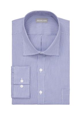 Michael Kors Men's Big & Tall Passport Collection Travel Stretch Big and Tall Dress Shirt
