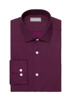 Michael Kors Men's Big & Tall Passport Collection Travel Stretch Dress Shirt, 19 37/38 -  0196667921830