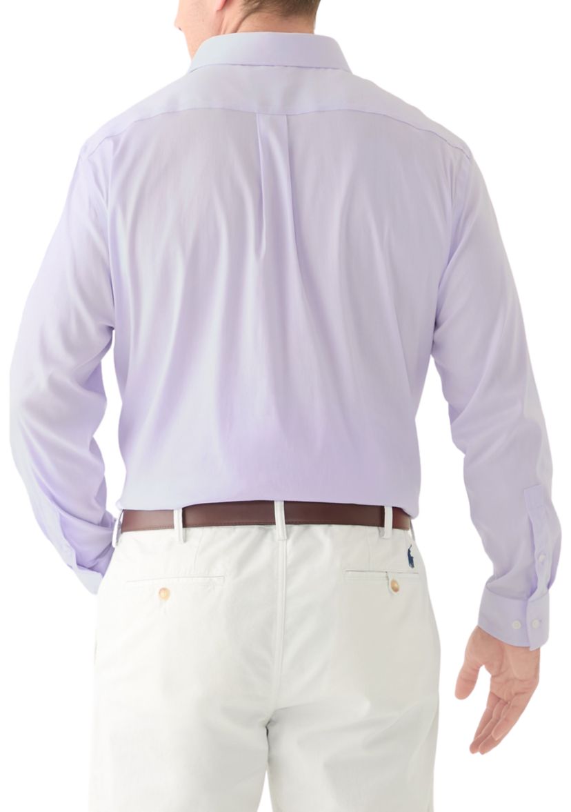 Mens Big Travel Stretch Fit Dress Shirt