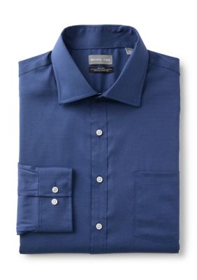Michael Kors Men's Big Passport Collection Travel Stretch Dress Shirt