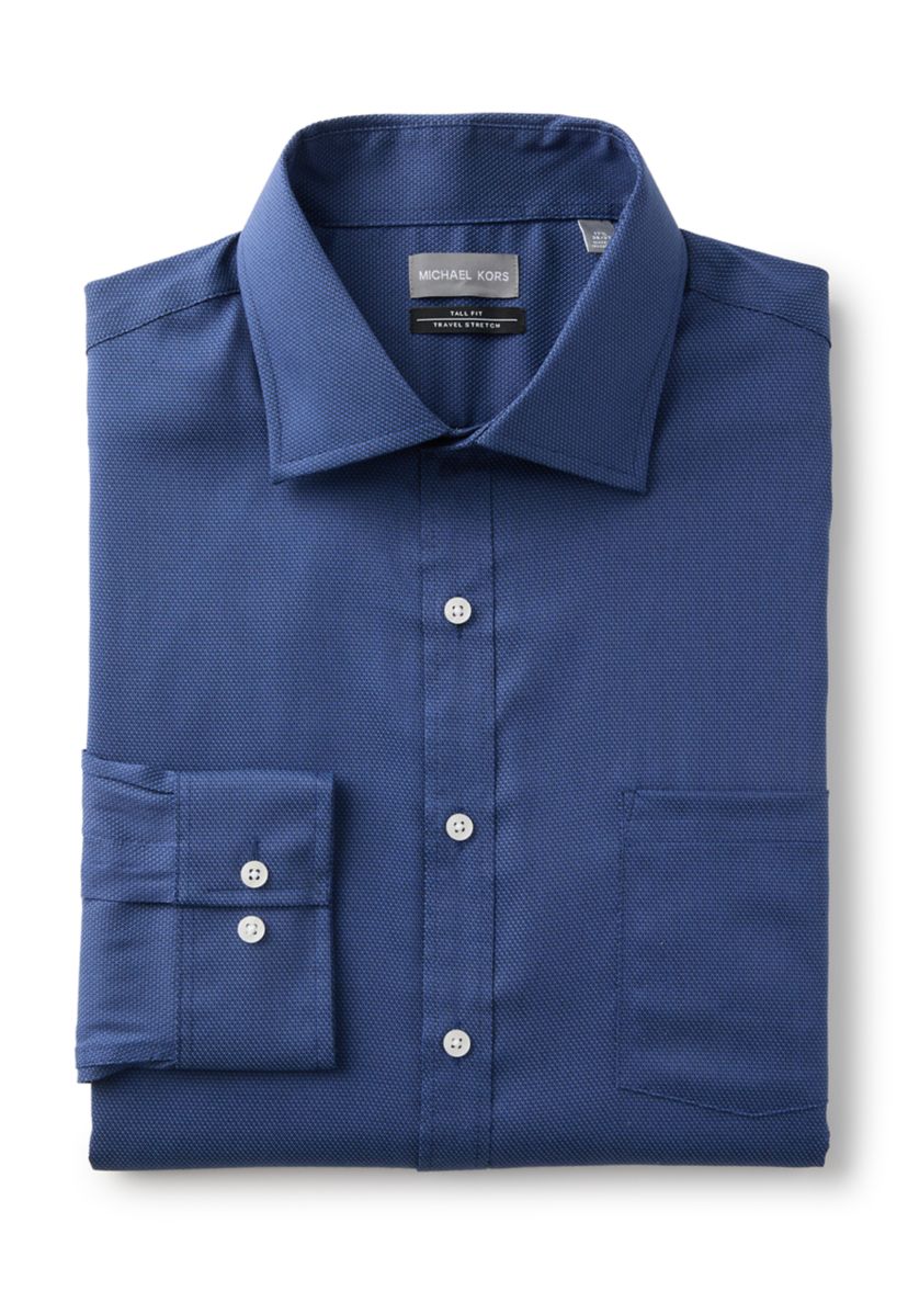 Mens Big Passport Collection Travel Stretch Dress Shirt