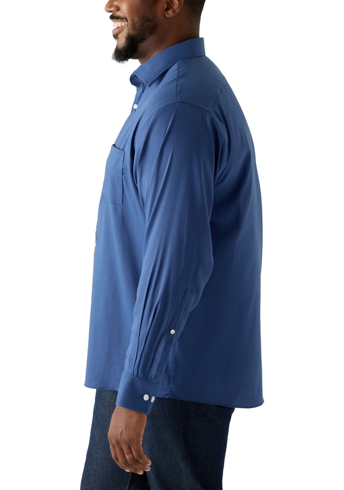 Mens Big Passport Collection Travel Stretch Dress Shirt