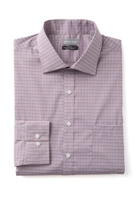 Michael Kors Men's Big Passport Collection Travel Stretch Dress Shirt, 20 34/35