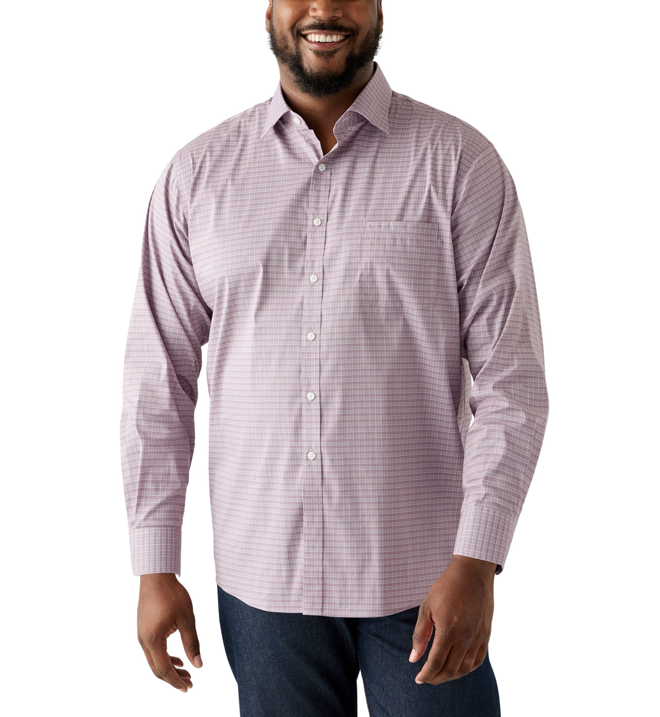  Mens Big Passport Collection Travel Stretch Dress Shirt 