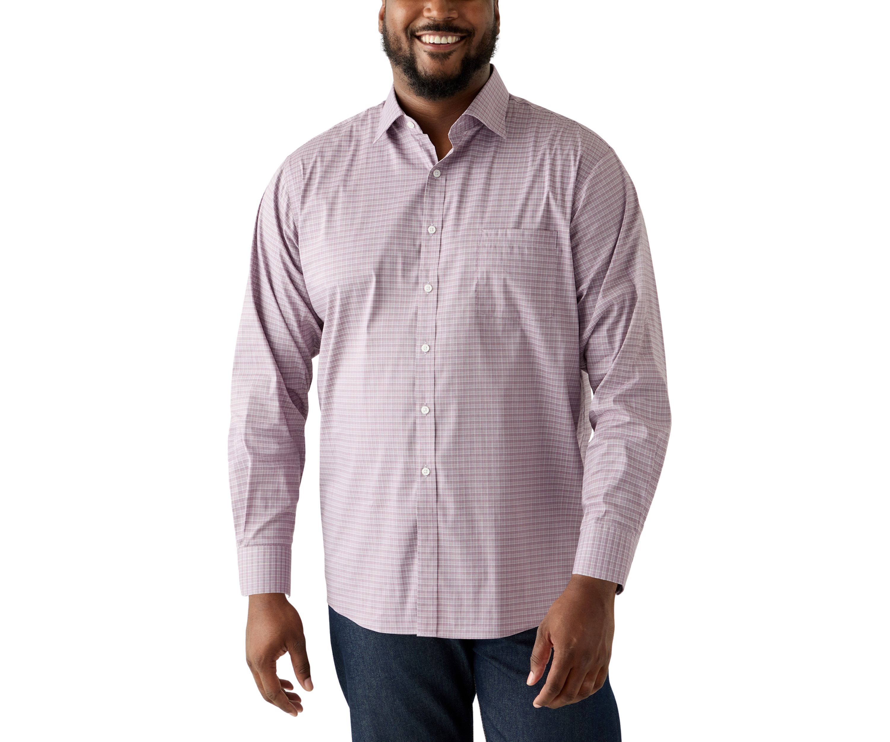  Mens Big Passport Collection Travel Stretch Dress Shirt 