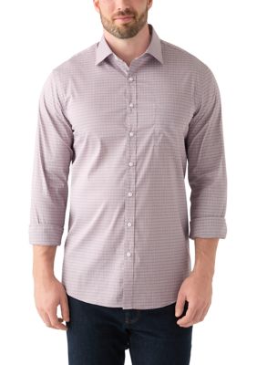 Michael Kors Men's Big & Tall Passport Collection Travel Stretch Dress Shirt, 19 37/38