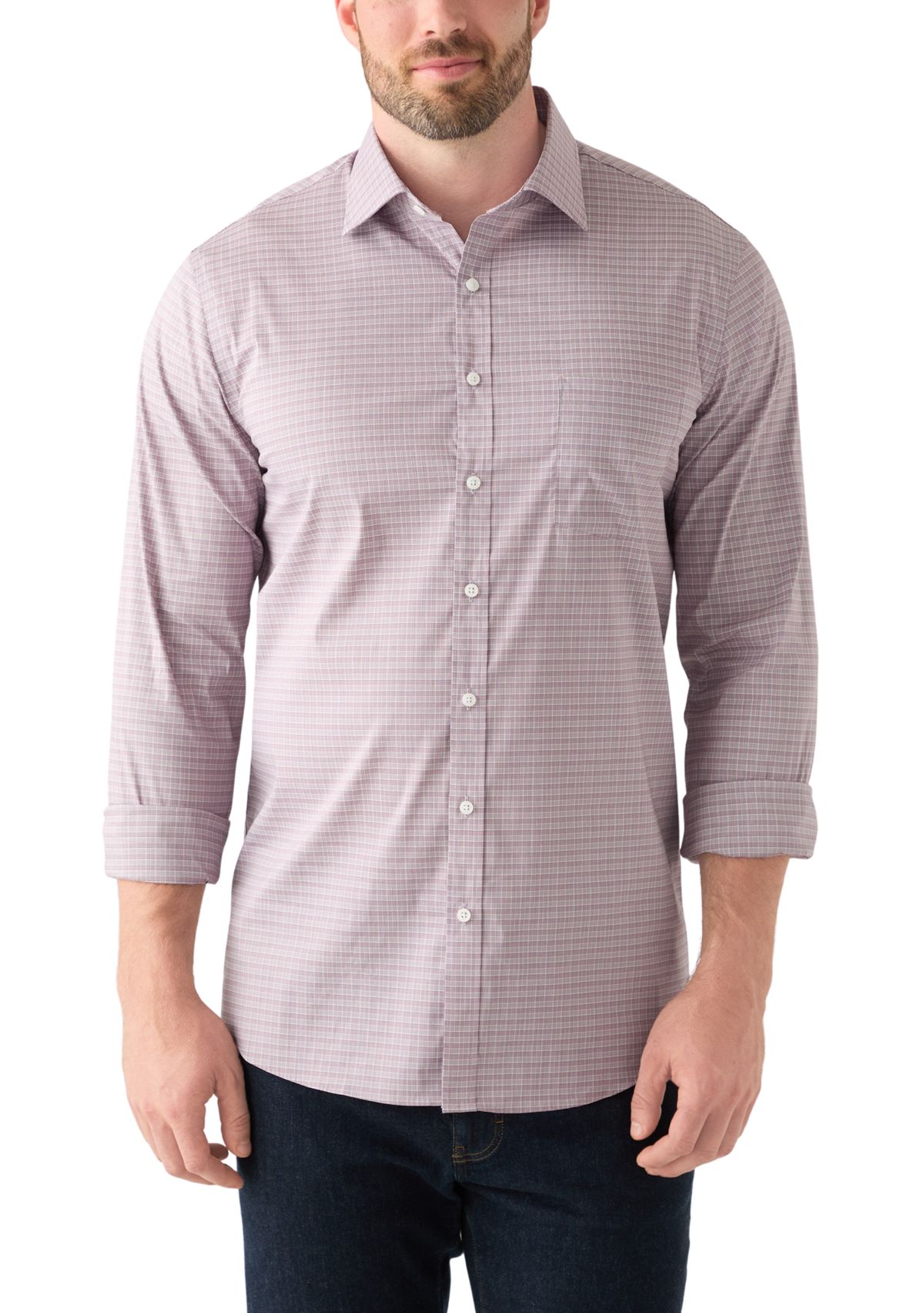 Michael Kors Big & Tall Passport Collection Travel Stretch Dress Shirt ...