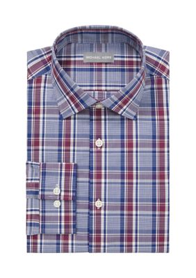 Men's Long Sleeve Regular Fit Plaid Shirt