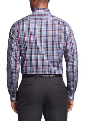 Men's Long Sleeve Regular Fit Plaid Shirt