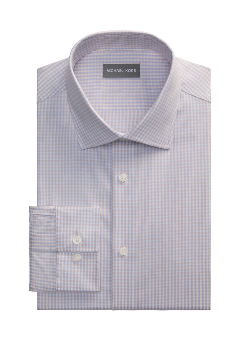 michael kors dress shirts | Michael Kors Men's Raleigh Black Performance Premium Stretch Slim Shirt shoulders and sleeves without pulling or feeling restrictive Michael Kors Men's Ultra Regular