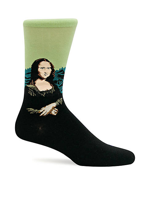 Artist Series Mona Lisa Crew Socks - Single Pair