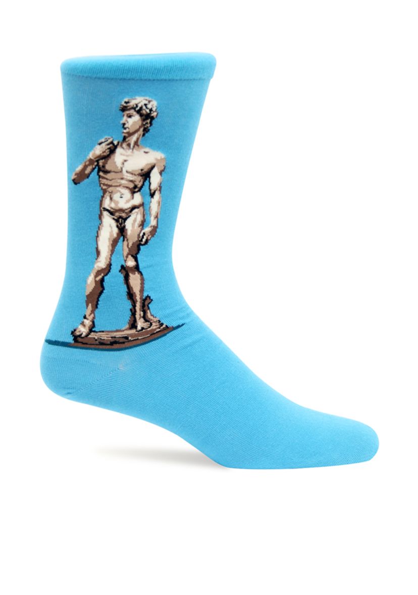 "Artist Series" David, by Michelangelo Crew Socks - Single Pair
