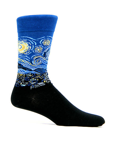 Starry Night Crew Socks - Single Pair
