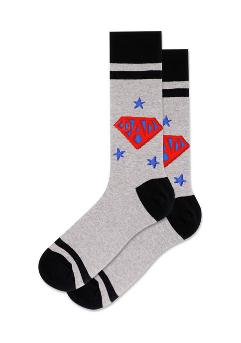Hot Sox® Mens Super Dad Crew Sock