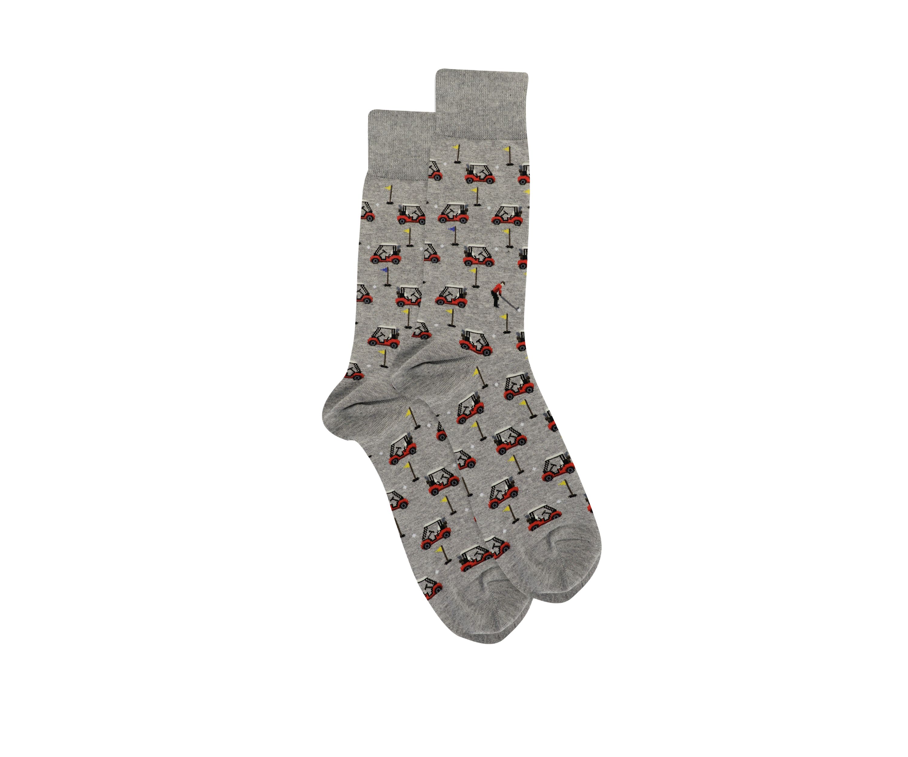 Mens Golfer Carts Crew Socks