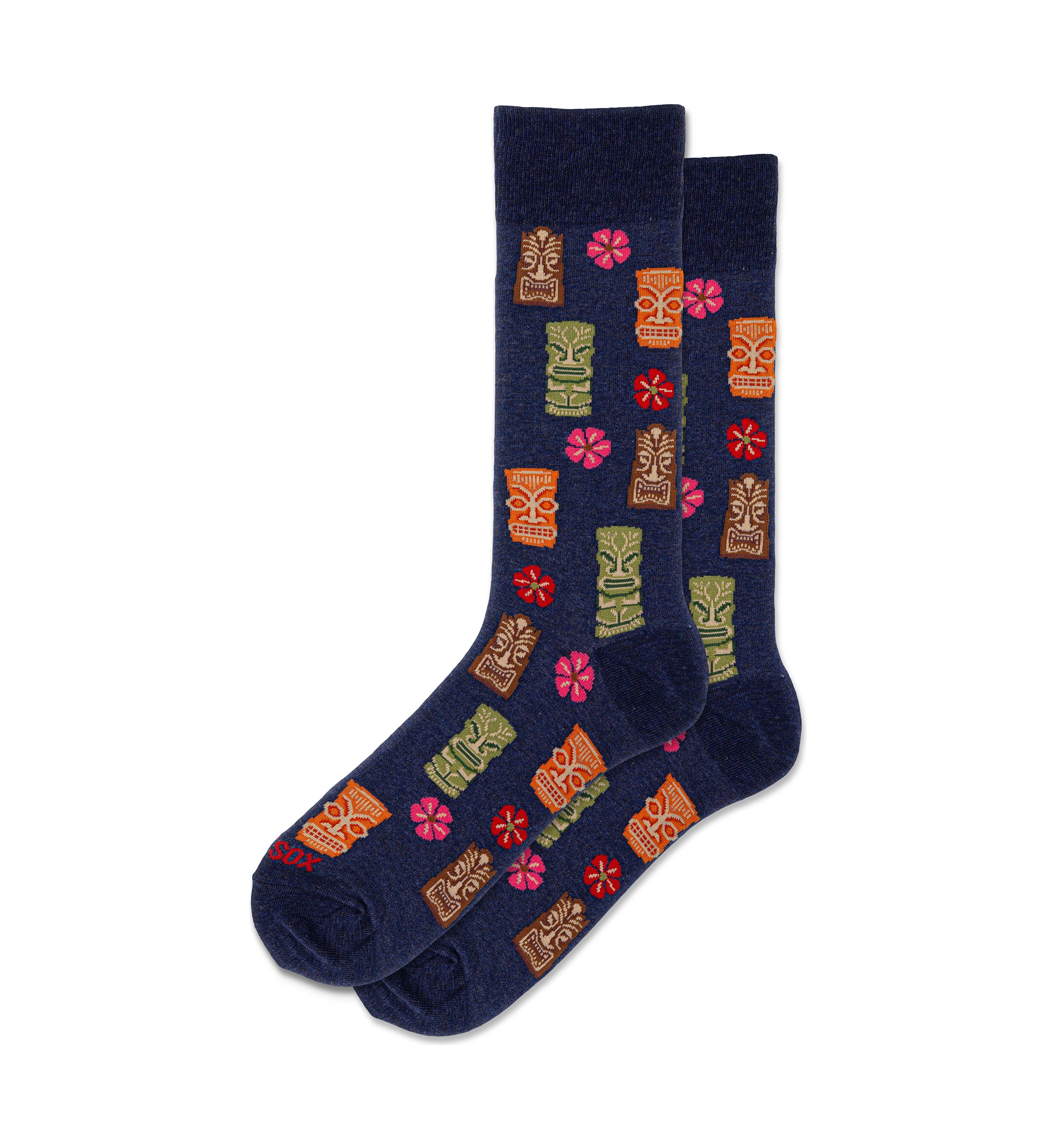 Mens Tiki Crew Socks