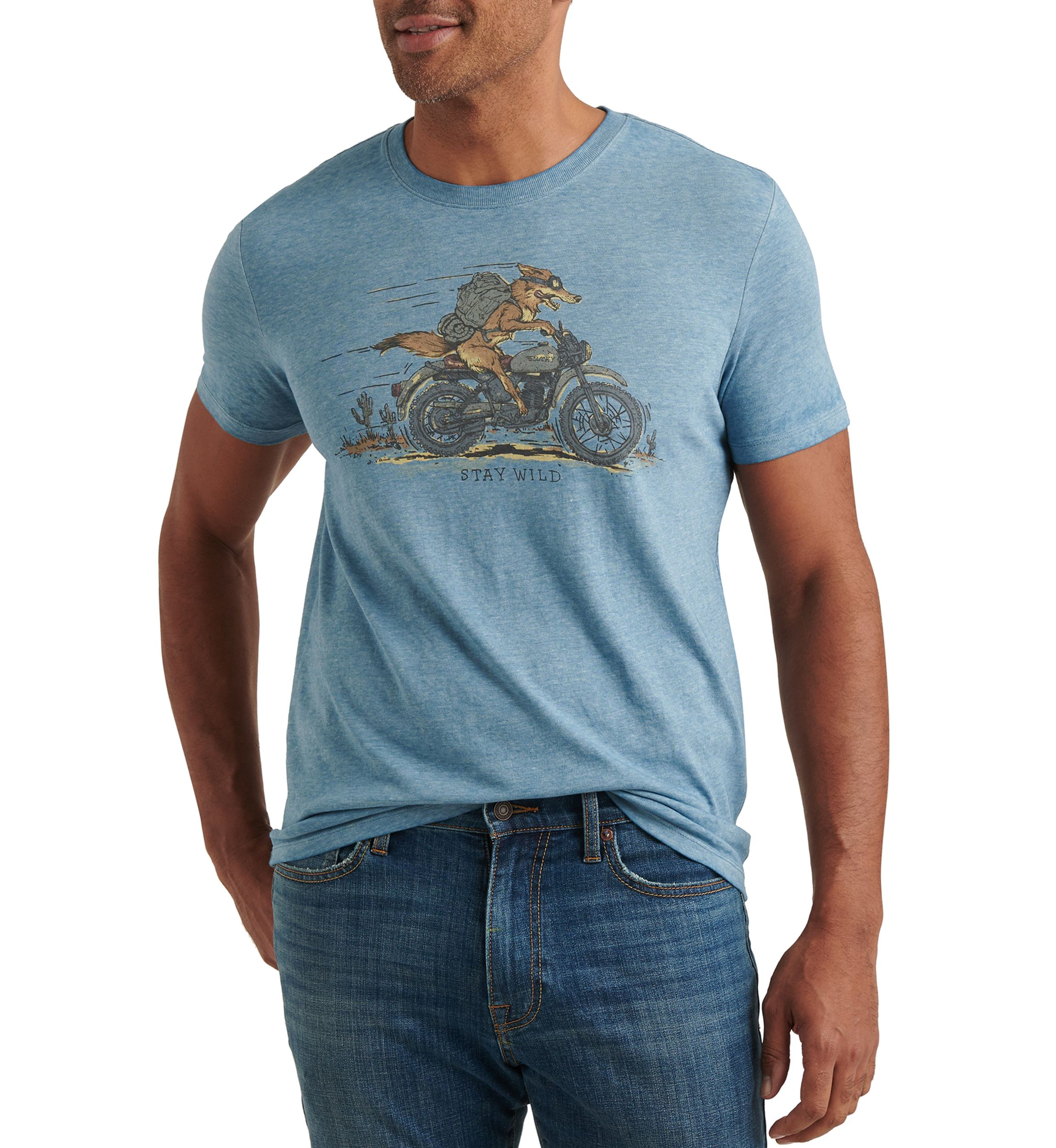 Allure Coyote Biker Graphic T-Shirt