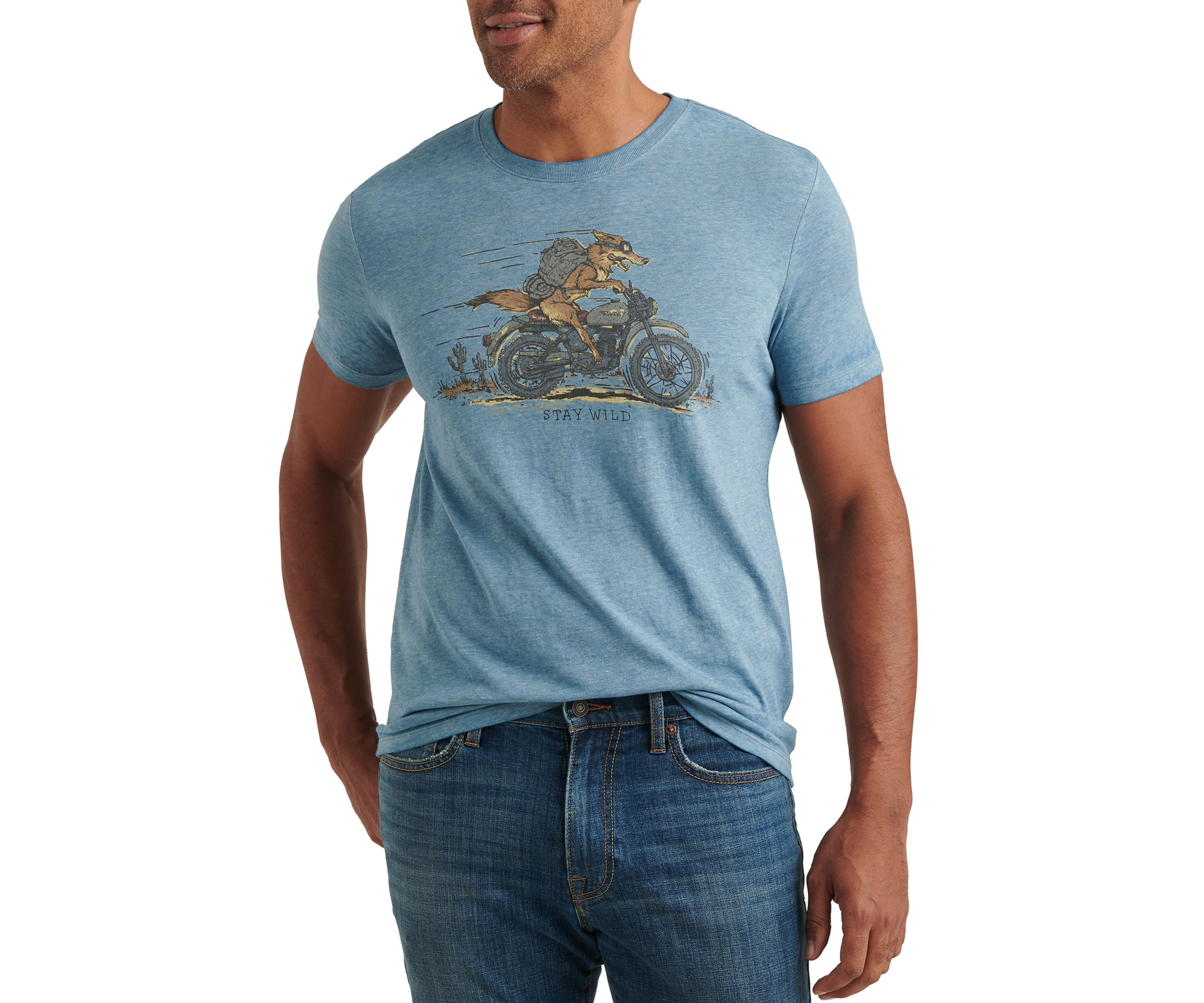 Allure Coyote Biker Graphic T-Shirt
