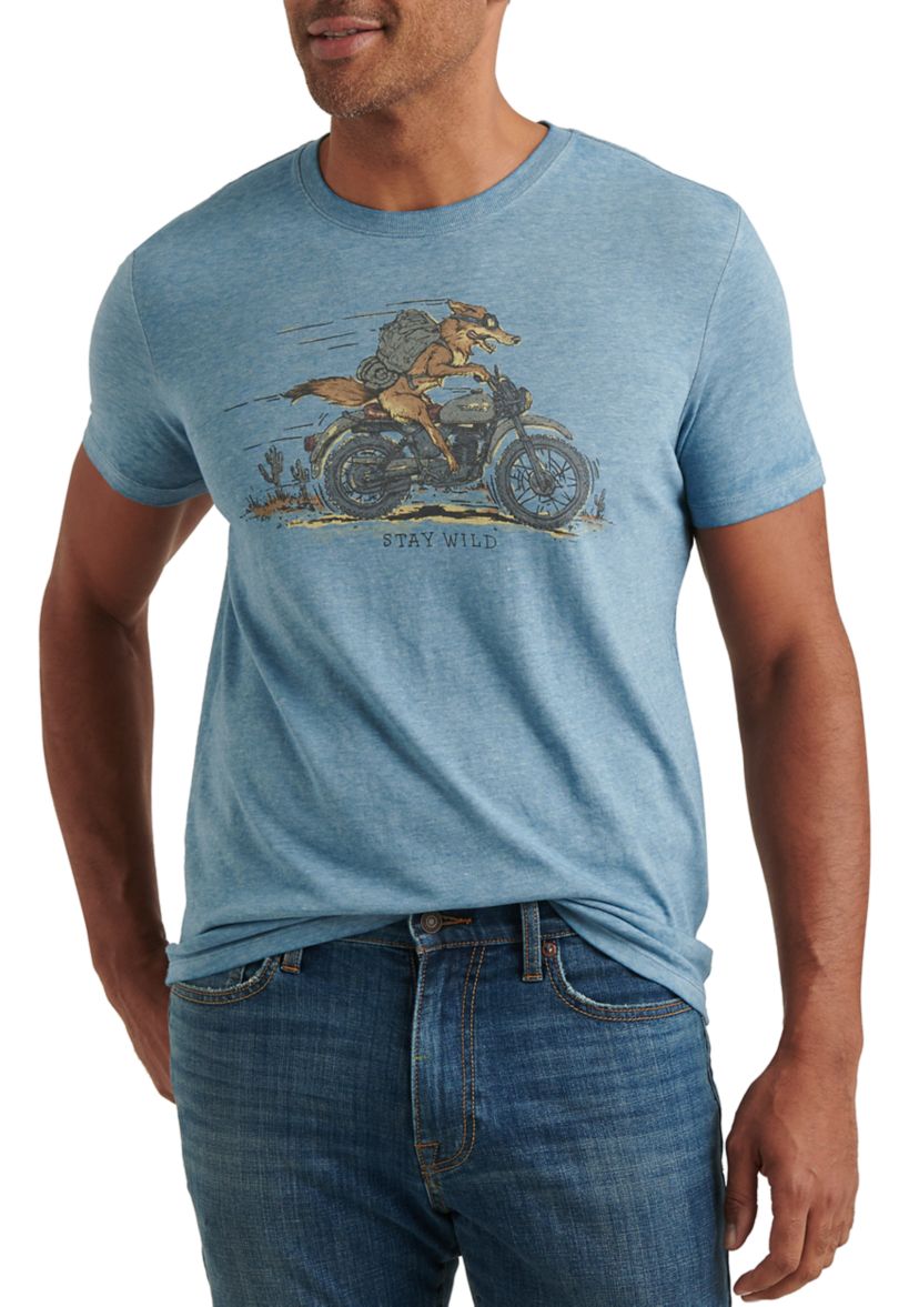 Allure Coyote Biker Graphic T-Shirt