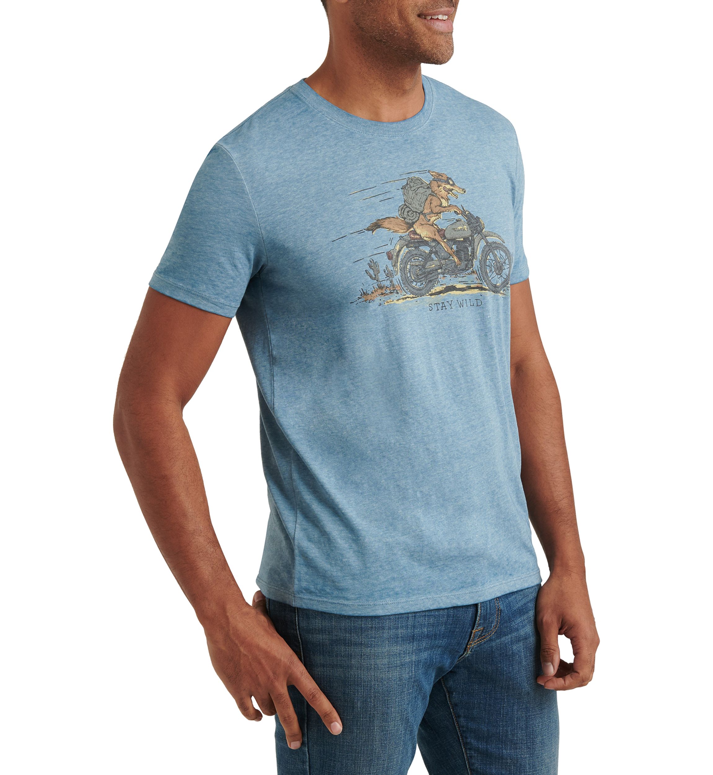 Allure Coyote Biker Graphic T-Shirt