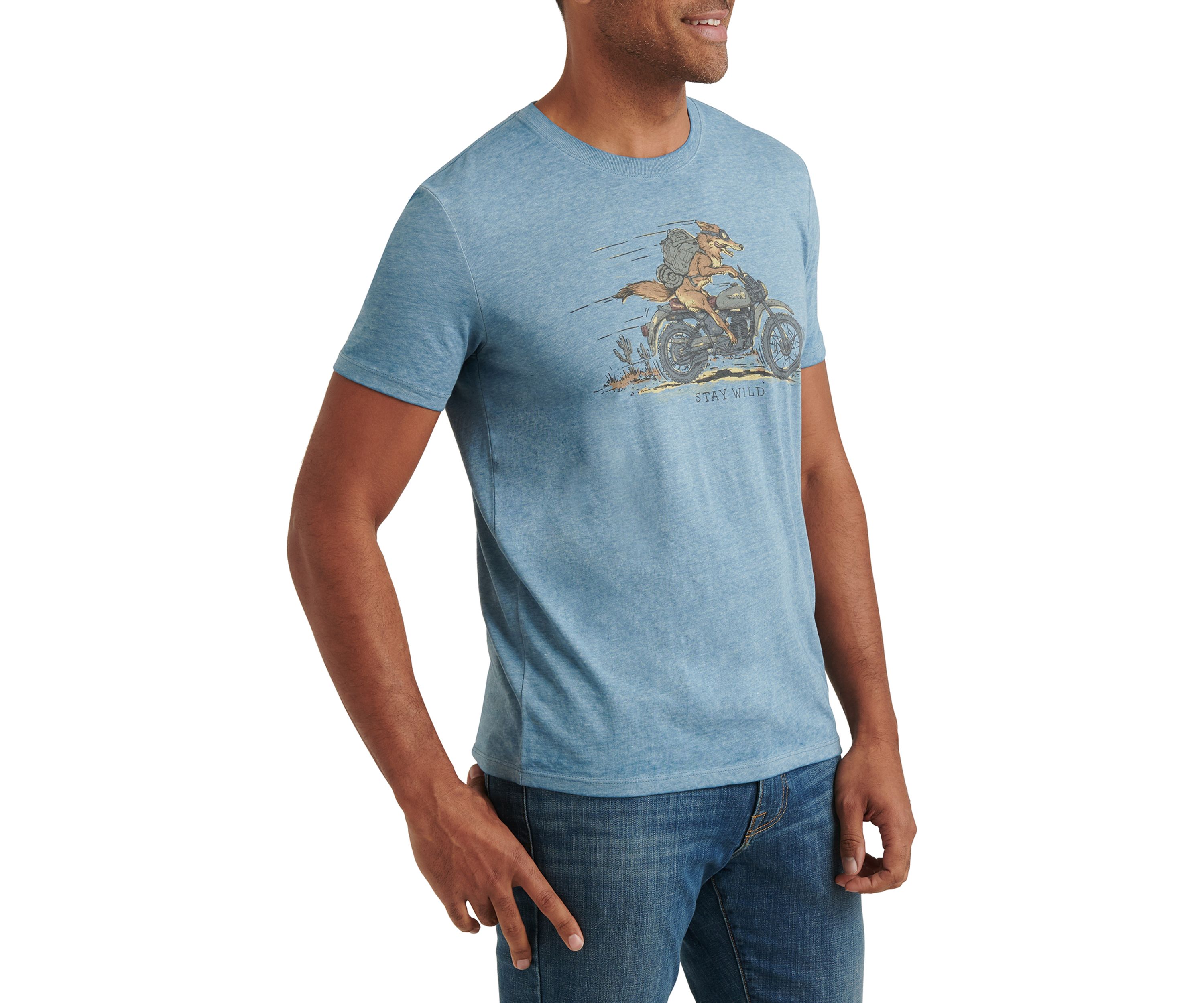 Allure Coyote Biker Graphic T-Shirt