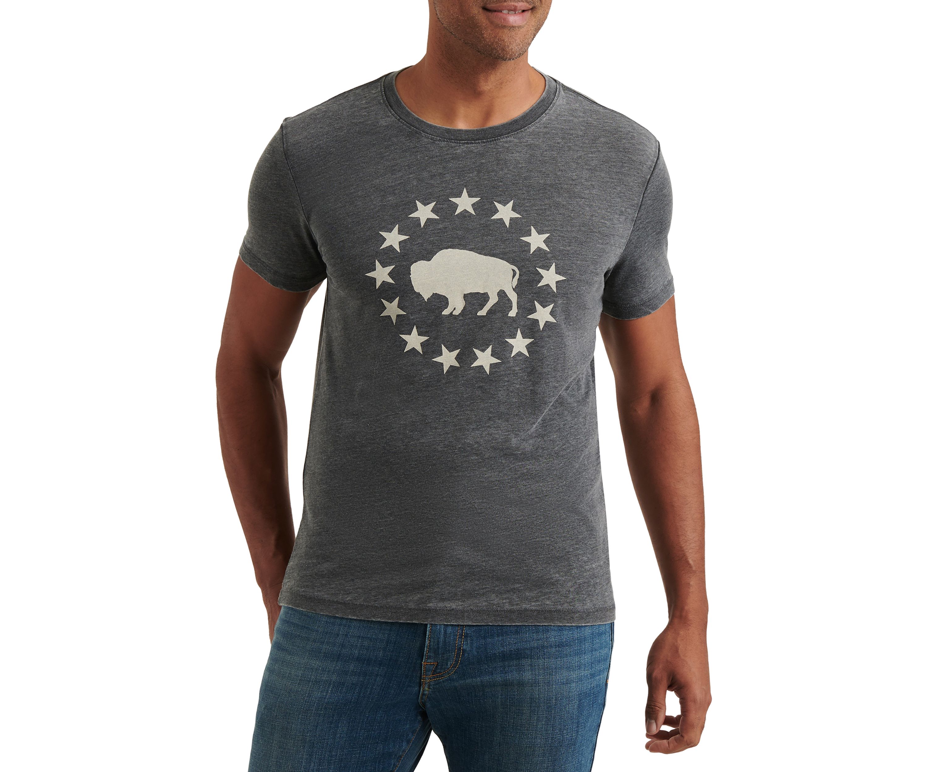 Jet Black Buffalo Graphic T-Shirt