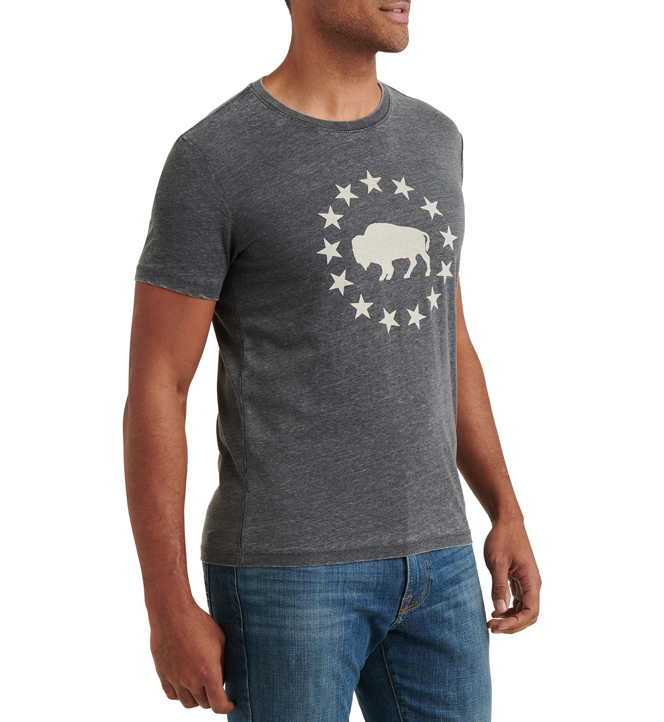Jet Black Buffalo Graphic T-Shirt
