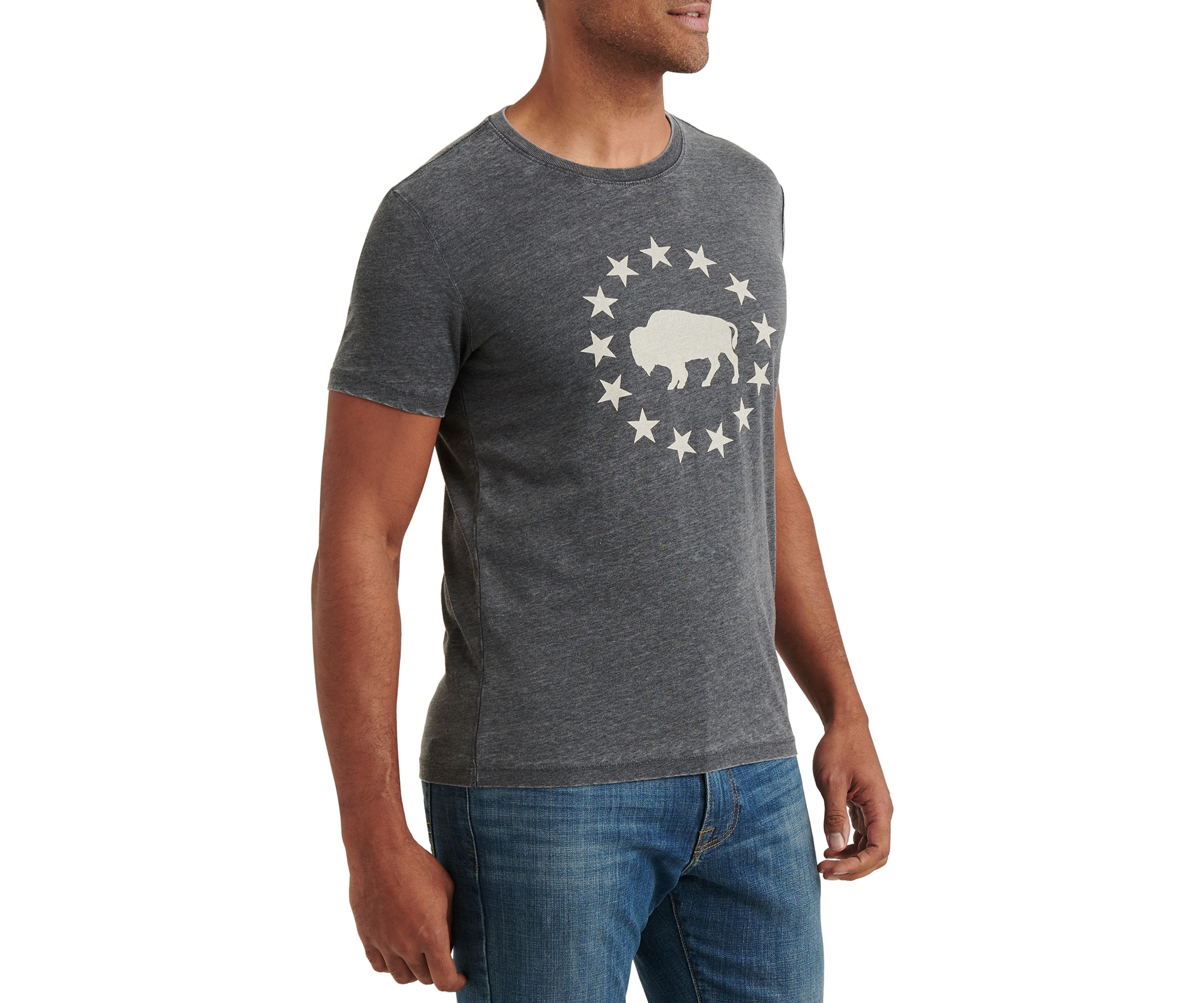 Jet Black Buffalo Graphic T-Shirt